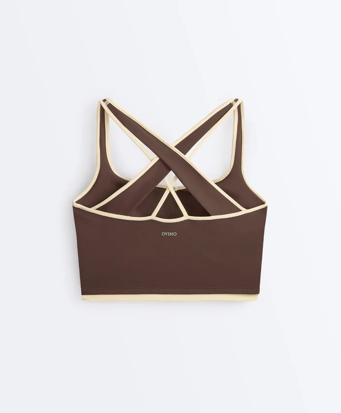 Comfortlux Tops mit kontrastierendem, gekreuztem Rücken Comfortlux Tops mit kontrastierendem, gekreuztem Rücken