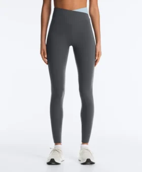 Comfortlux V-Waist Kontrast-Leggings in Knöchellänge