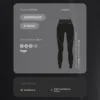 Compressive Leggings mit hoher Taille und Knöchellänge Compressive Leggings mit hoher Taille und Knöchellänge