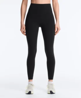 Compressive Leggings mit hoher Taille und Knöchellänge, mit Tasche
