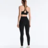 Compressive Leggings mit hoher Taille und Knöchellänge, mit Tasche Compressive Leggings mit hoher Taille und Knöchellänge, mit Tasche