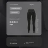 Compressive Leggings mit hoher Taille und Knöchellänge, mit Tasche Compressive Leggings mit hoher Taille und Knöchellänge, mit Tasche