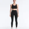 Compressive Leggings mit hoher Taille und Knöchellänge, mit Tasche Compressive Leggings mit hoher Taille und Knöchellänge, mit Tasche