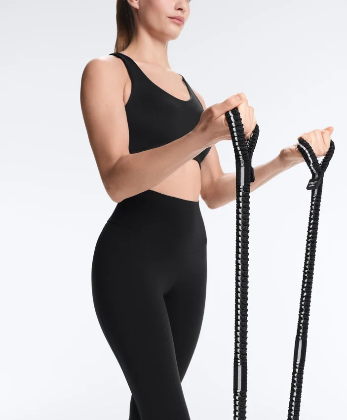 Compressive Leggings mit hoher Taille und Knöchellänge, mit Tasche Compressive Leggings mit hoher Taille und Knöchellänge, mit Tasche