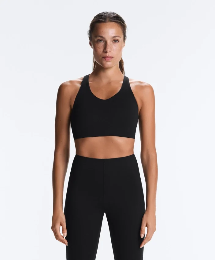 Compressive-Sport-BH mit gekreuztem Rücken und festem Halt Compressive-Sport-BH mit gekreuztem Rücken und festem Halt