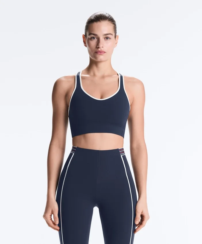 Compressive Sport-BH mit mittlerer Stützkraft und Gummikörbchen Compressive Sport-BH mit mittlerer Stützkraft und Gummikörbchen