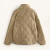 Diamantgesteppte Jacke aus Kunstfell Diamantgesteppte Jacke aus Kunstfell