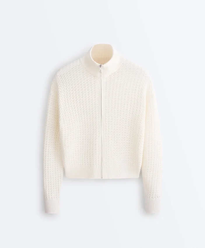 Durchbrochene Strickjacke Durchbrochene Strickjacke