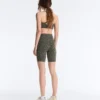Evermove High-Rise 20 cm Radler-Leggings mit Leopardenmuster