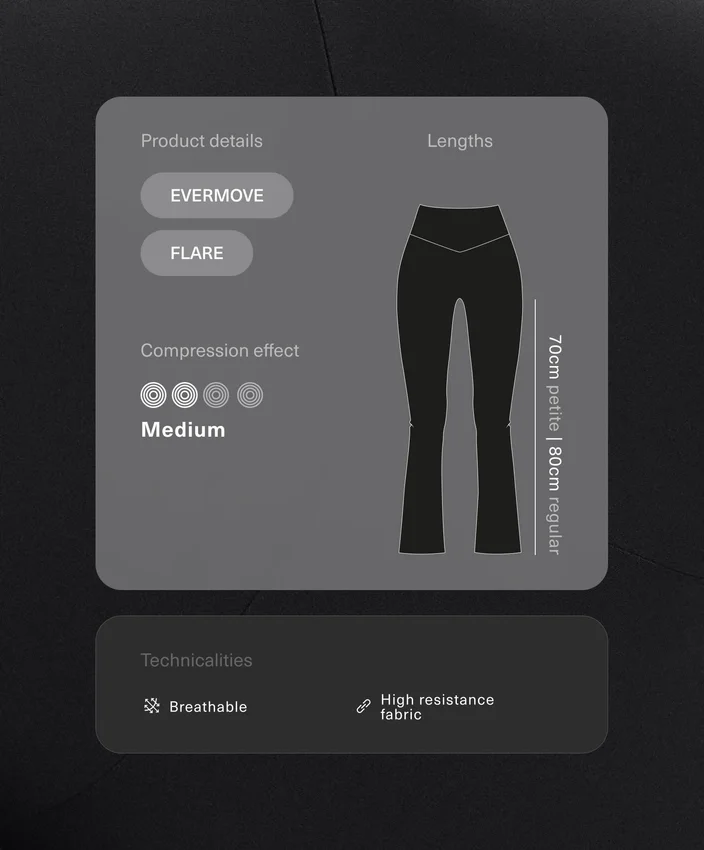 Evermove-Hose mit hoher Taille und ausgestelltem Bein Evermove-Hose mit hoher Taille und ausgestelltem Bein
