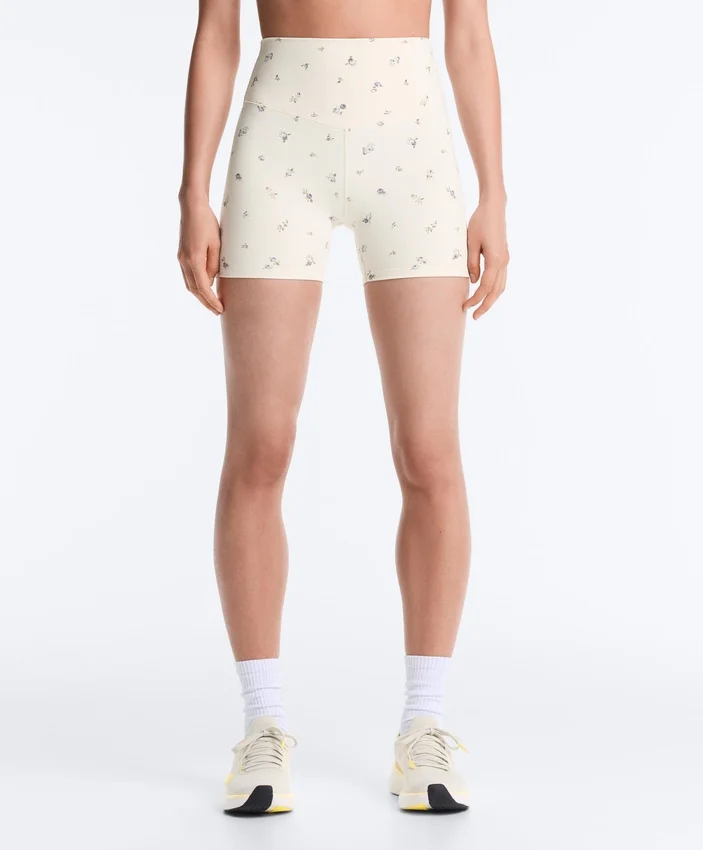 Evermove Hotpants mit hoher Taille (10 cm) und Blumenprint Evermove Hotpants mit hoher Taille (10 cm) und Blumenprint