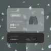Evermove Hotpants mit hoher Taille (10 cm) und Blumenprint Evermove Hotpants mit hoher Taille (10 cm) und Blumenprint