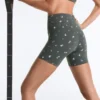 Evermove Hotpants mit hoher Taille (10 cm) und Blumenprint Evermove Hotpants mit hoher Taille (10 cm) und Blumenprint