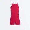 Evermove Kurzer Jumpsuit mit offenem Rücken Evermove Kurzer Jumpsuit mit offenem Rücken