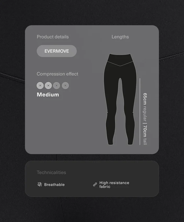 Evermove Leggings mit hoher Taille und Knöchellänge Evermove Leggings mit hoher Taille und Knöchellänge