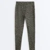 Evermove Leggings mit Leopardenmuster, hoher Taille und knöchellanger Passform Evermove Leggings mit Leopardenmuster, hoher Taille und knöchellanger Passform