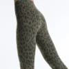 Evermove Leggings mit Leopardenmuster, hoher Taille und knöchellanger Passform Evermove Leggings mit Leopardenmuster, hoher Taille und knöchellanger Passform