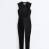 Evermove Ärmelloser langer Jumpsuit Evermove Ärmelloser langer Jumpsuit
