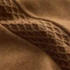 Gerade geschnittene Hose mit seitlicher Strickstruktur Gerade geschnittene Hose mit seitlicher Strickstruktur