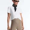 Geradlinige Hose aus Rippstrick Geradlinige Hose aus Rippstrick
