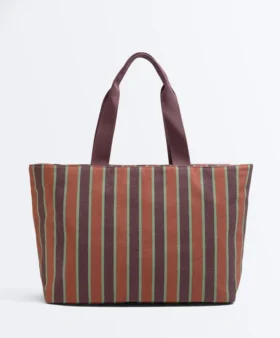 Gestreifte Canvas-Tasche Gestreifte Canvas-Tasche