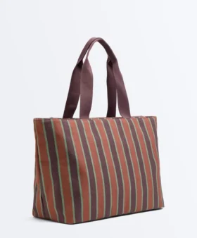 Gestreifte Canvas-Tasche Gestreifte Canvas-Tasche