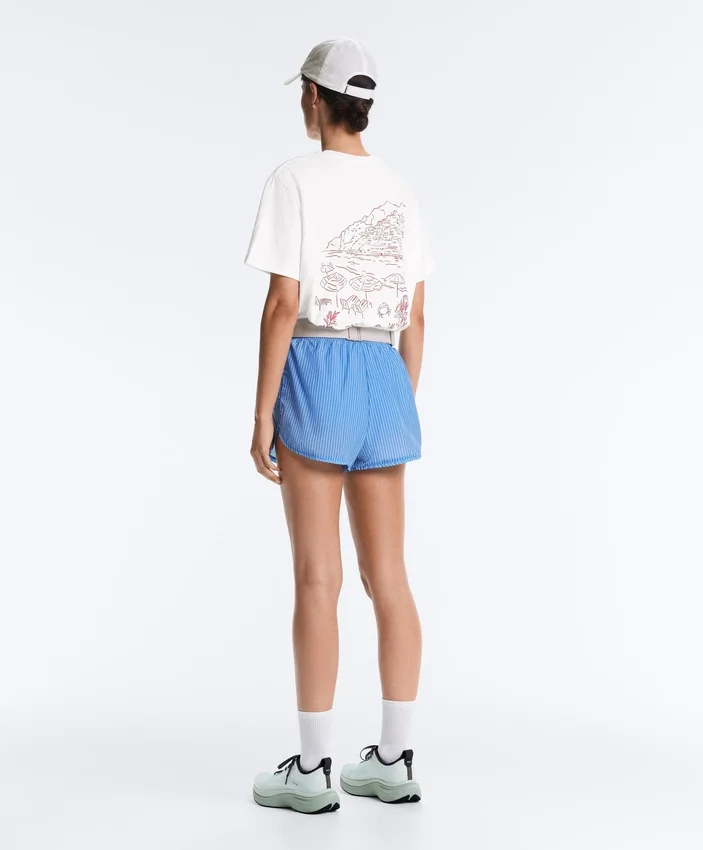 Gestreifte Funktionsshorts Gestreifte Funktionsshorts