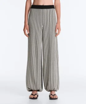 Gestreifte Strick-Bloomer-Hose