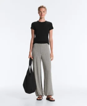 Gestreifte Strick-Bloomer-Hose