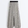 Gestreifte Strick-Bloomer-Hose Gestreifte Strick-Bloomer-Hose