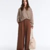 Gestreifter Langarm-Pullover