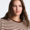 Gestreifter Langarm-Pullover