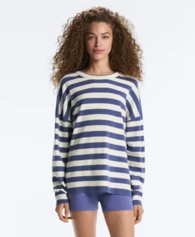 Gestreifter Strickpullover