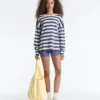 Gestreifter Strickpullover
