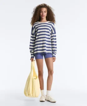Gestreifter Strickpullover