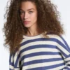 Gestreifter Strickpullover
