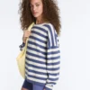 Gestreifter Strickpullover