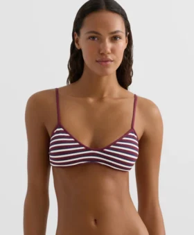 Gestreiftes Triangel-Oberteil für Bikinis Gestreiftes Triangel-Oberteil für Bikinis