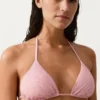 Gestreiftes Triangel-Oberteil für Bikinis Gestreiftes Triangel-Oberteil für Bikinis
