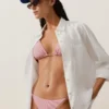 Gestreiftes Triangel-Oberteil für Bikinis Gestreiftes Triangel-Oberteil für Bikinis