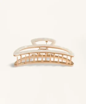 Grosse Haarschmuck-Spange aus Metall
