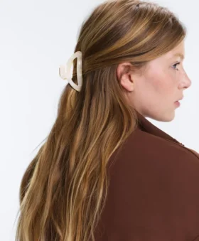 Grosse Haarschmuck-Spange aus Metall