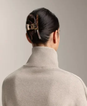 Grosse Haarschmuck-Spange aus Metall