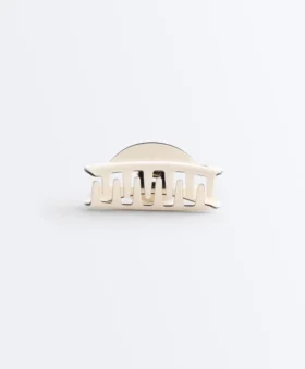 Grosse Haarschmuck-Spange mit Paspel