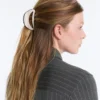Grosse Haarschmuck-Spange mit Paspel Grosse Haarschmuck-Spange mit Paspel