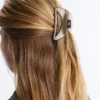 Grosse Haarschmuck-Spange mit Paspel Grosse Haarschmuck-Spange mit Paspel