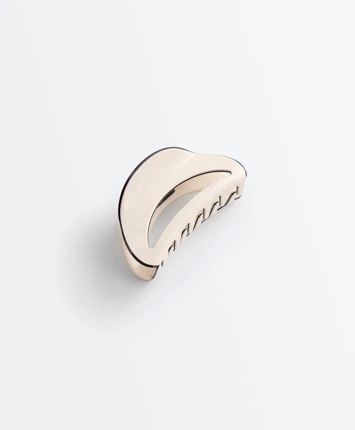 Grosse Haarschmuck-Spange mit Paspel Grosse Haarschmuck-Spange mit Paspel