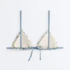 Häkel-Bikinis mit kontrastierenden Wellen und Triangel-Oberteil Häkel-Bikinis mit kontrastierenden Wellen und Triangel-Oberteil