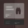 Hoch geschnittene, Compressive Core Control Cycle Leggings mit 25 cm Bundhöhe Hoch geschnittene, Compressive Core Control Cycle Leggings mit 25 cm Bundhöhe