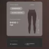 Hoch geschnittene, Compressive-Core-Control-Leggings in Knöchellänge mit Wellenmuster Hoch geschnittene, Compressive-Core-Control-Leggings in Knöchellänge mit Wellenmuster